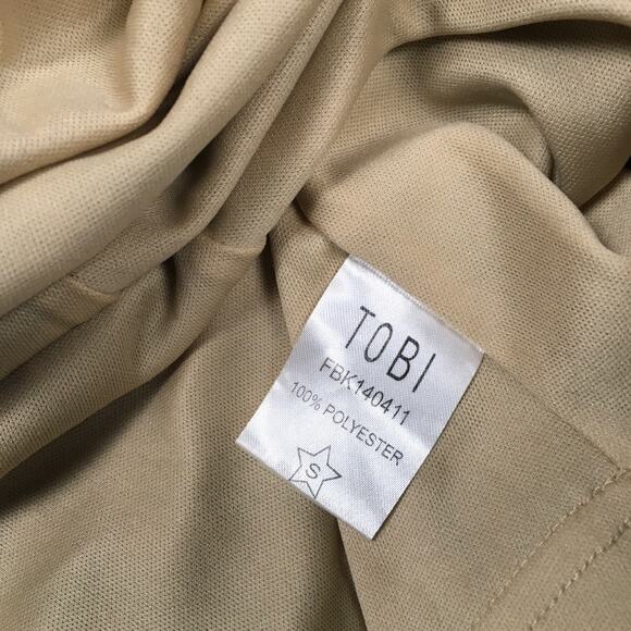 Tobi Modern Day Skirt Leopard Animal Print A-Line Midi Brown Black Women's Small - Picture 3 of 11